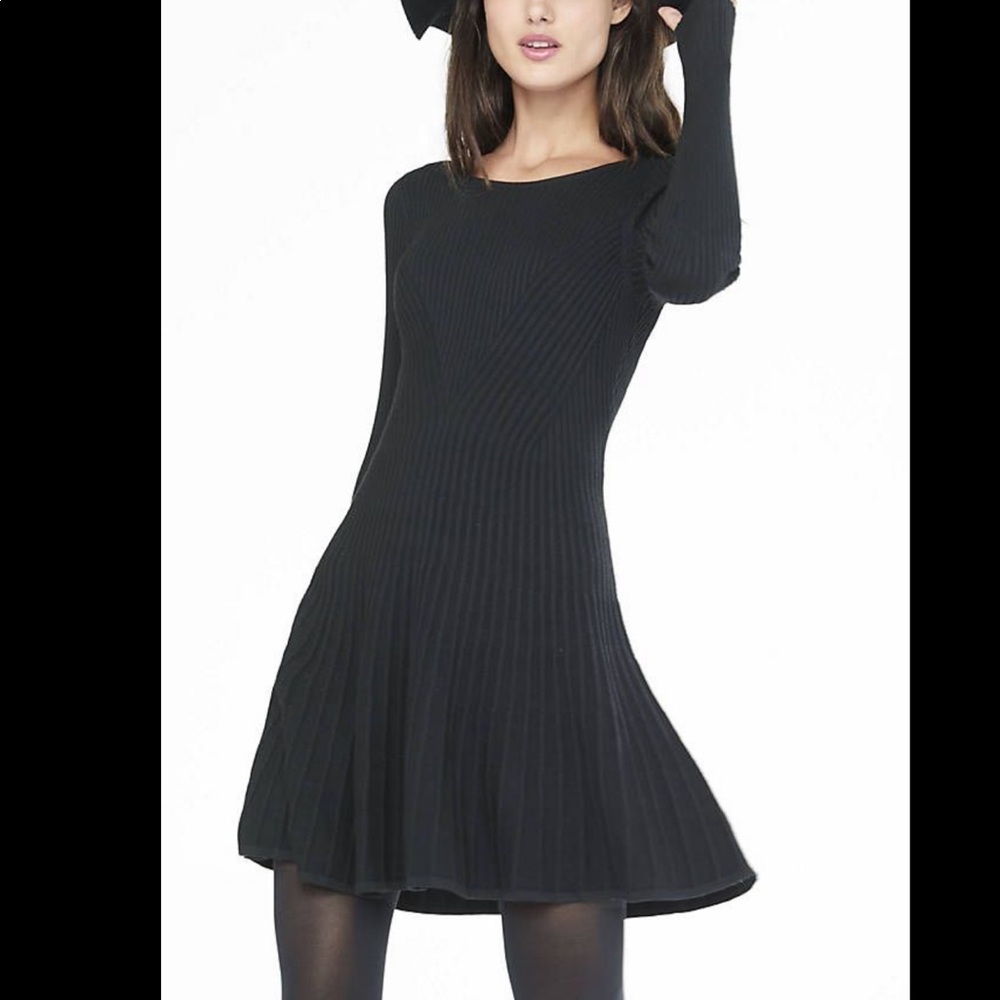 Express Pleated Sweater Dress